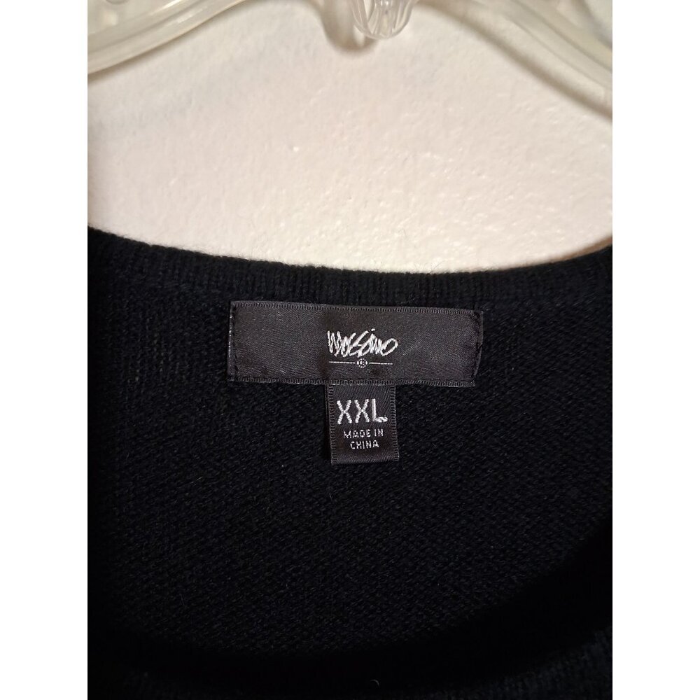 Mossimo Knit Sweater Dress Short Sleeve Business Casual Y2K Black Size Medium - Picture 6 of 7